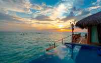 infinity pool near beach